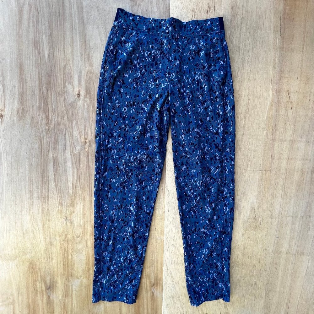ATHLETA CAPTIVATE CHROME BLUE Women’s Brooklyn Ankle Pants sz 8